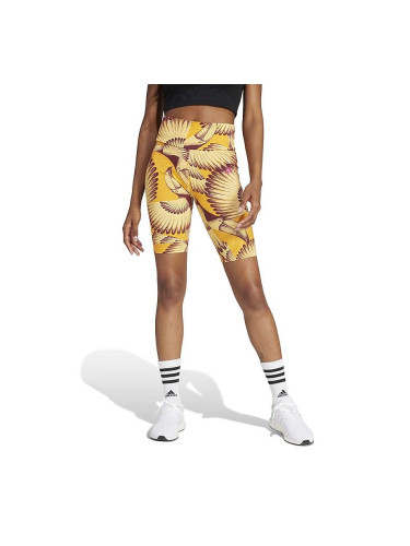 ДАМСКИ КЪС КЛИН ADIDAS JD6287 FARM BIKE SHORT ЖЪЛТ/КАФЯВ