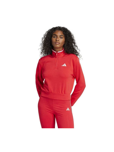 ДАМСКО ГОРНИЩЕ ADIDAS JG4171 CB 1/4 ZIP ЧЕРВЕНО