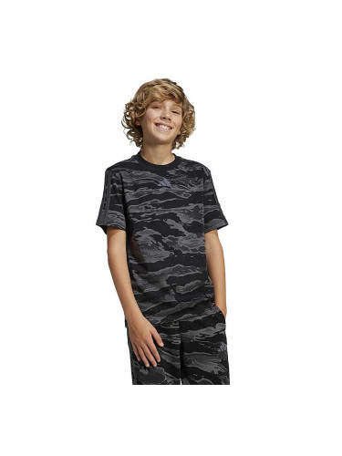 ДЕТСКА ТЕНИСКА ЗА МОМЧЕ ADIDAS JC8527 CAMO TEE ЧЕРНА