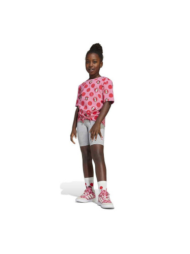 ДЕТСКИ СПОРТЕН ЕКИП ЗА МОМИЧЕ ADIDAS JF3646 DY MINI T SET РОЗОВ/СИВ