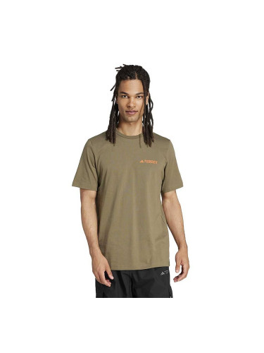МЪЖКА ТЕНИСКА ADIDAS JI9408 TX MOUNTAIN TEE МАСЛИНЕНО ЗЕЛЕНА