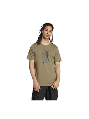 МЪЖКА ТЕНИСКА ADIDAS JN4266 WILD TEE МАСЛИНЕНО ЗЕЛЕНА