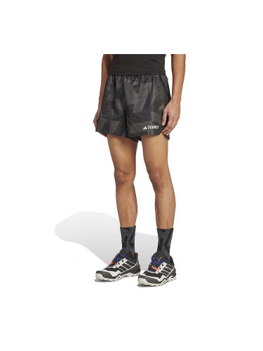 МЪЖКИ КЪСИ ПАНТАЛОНИ ADIDAS JE9415 LIGHT SHORT AOP 7IN ЧЕРНИ