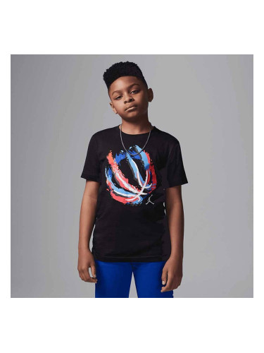 ДЕТСКА ТЕНИСКА ЗА МОМЧЕ NIKE 95D738-023 JORDAN BBALL FIRE SS TEE ЧЕРНА