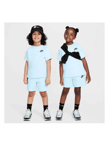 ДЕТСКИ СПОРТЕН ЕКИП ЗА МОМЧЕ NIKE 86M879-G25 TECH FLEECE TEE SHORT SET СВЕТЛОСИН