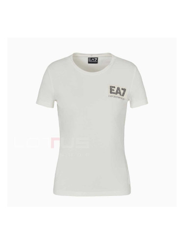 ДАМСКА ТЕНИСКА EA7 EMPORIO ARMANI 7W000492-U0005 LOGO SERIES W TEE SS CRYSTAL БЯЛА