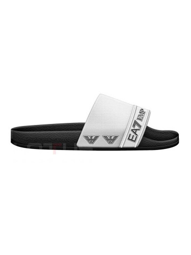 ДАМСКИ ЧЕХЛИ EA7 EMPORIO ARMANI 7X000110-FC079 TAPE SLIDE U ЧЕРНИ/БЕЛИ