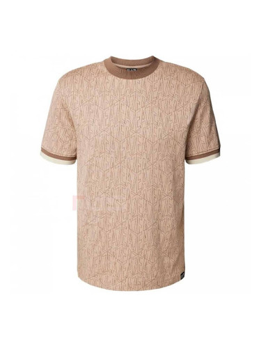 МЪЖКА ТЕНИСКА EA7 EMPORIO ARMANI 7M000099-U6155 GRAPHIC SERIES M TEE SS MONOGRAM JACQUARD СИВО-КАФЯВА