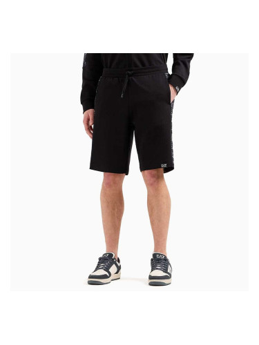 МЪЖКИ КЪСИ ПАНТАЛОНИ EA7 EMPORIO ARMANI 7M000217-UC001 GRAPHIC SERIES M BERMUDA MONOGRAM PRINTED ЧЕРНИ