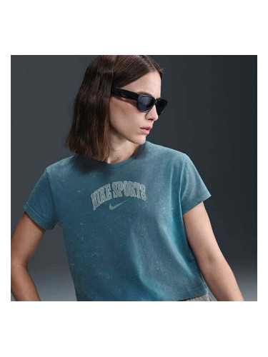 ДАМСКА ТЕНИСКА NIKE IB7332-006 NSW SS TEE PNX WASH СИНЬО-СИВА
