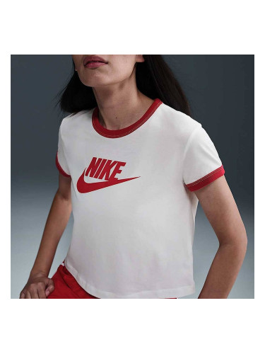 ДАМСКА ТЕНИСКА NIKE IF4072-133 NSW SS RINGER TEE VNTG RUN БЕЖОВА