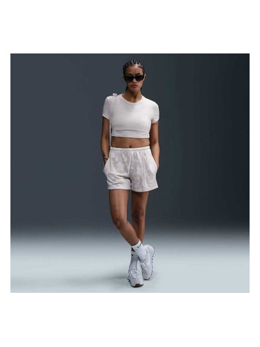 ДАМСКИ КЪСИ ПАНТАЛОНИ NIKE HQ5704-104 NSW CHLL FT MR 4IN AOP SHT БЕЖОВИ