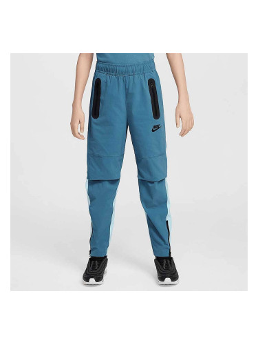 ДЕТСКО ДОЛНИЩЕ ЗА МОМЧЕ NIKE HQ8921-006 NSW TCH WVN PNT PD СИНЬО-СИВО