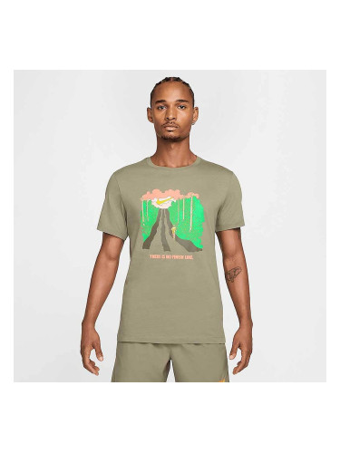 МЪЖКА ТЕНИСКА NIKE HJ3678-320 TEE RUN IYKYK БЛЕДОЗЕЛЕНА