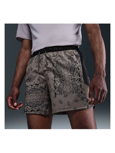 МЪЖКИ КЪСИ ПАНТАЛОНИ NIKE HJ4174-289 DF TRAIL AOP 6IN BRF SHRT СИВО-КАФЯВИ