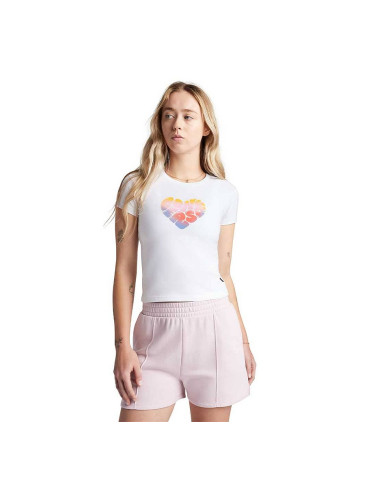 ДАМСКА ТЕНИСКА CONVERSE 10028331-A03 HEART GRAPHIC TEE БЯЛА