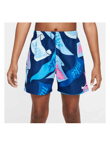 ДЕТСКИ ПЛУВНИ ШОРТИ ЗА МОМЧЕ NIKE NESSF802-440 4IN VOLLEY SHORT ТЪМНОСИНИ