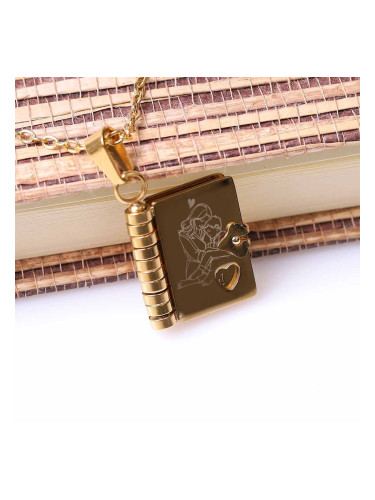 Колие книга с послание за майка от син