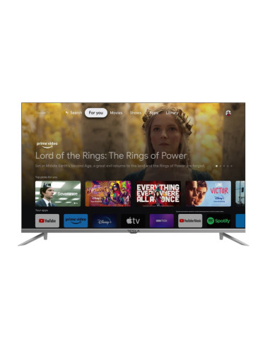 Телевизор Tesla LED 32S635SHS, 32 inch, 80 см, Smart Google TV, HD 1366 x 768, Клас E, Сребрист