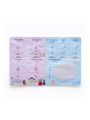 Комплект грижа за кожата и косата в 8 стъпки Special Size ASUS TRAVEL SKIN & SHOWER KIT 8 STEP
