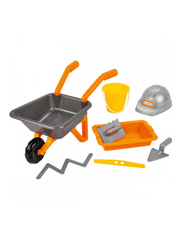 Комплект плажни играчки Ecoiffier The Builder Super Pack 50 cm