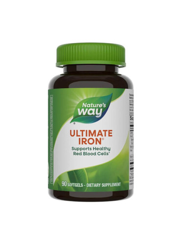 При анемия и отпадналост - Формула с желязо, фолат и витамин B12, 90 софтгел капсули