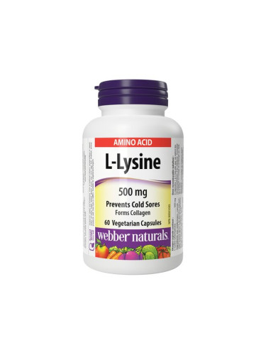 Л-Лизин 500 mg 60 капсули | Webber Naturals