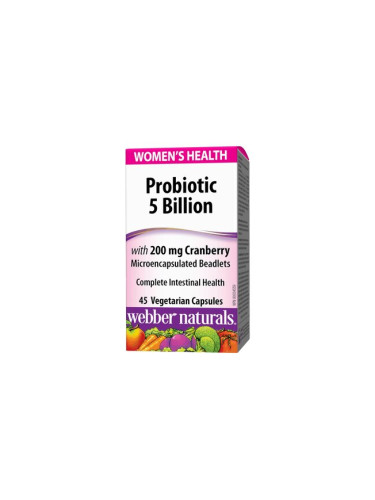Women s Health Пробиотик за Жени (5 млрд. активни пробиотици + 200 mg червена боровинка) 45 V капсул