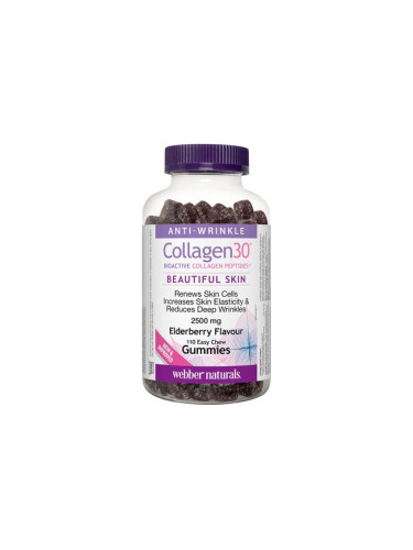 Collagen30® Колаген Биоактивни колагенови пептиди 110 желирани таблетки | Webber Naturals