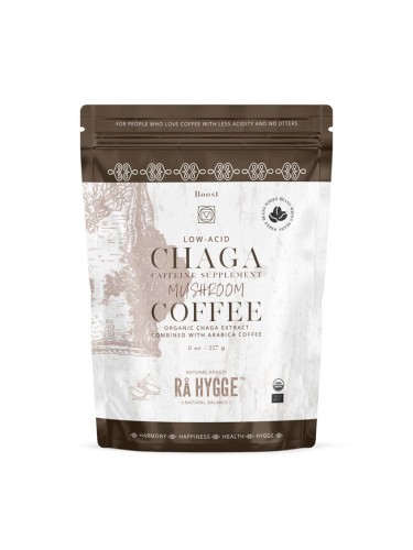 Кафе Арабика (на зърна) с екстракт от от гъба Чага, БИО, филтър 227 g | Rå Hygge