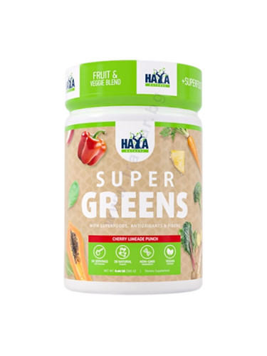 ХАЯ ЛАБС СУПЕР ГРИЙНС С АРОМАТ ПУНШ ЧЕРЕШОВА ЛИМОНАДА прах 300 г