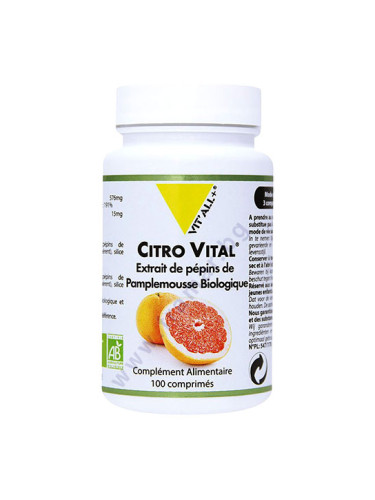 ЦИТРО ВИТАЛ ЕКСТРАКТ ОТ АЦЕРОЛА + ГРЕЙПФРУТ (СЕМЕНА) таблетки * 100 VIT`ALL+