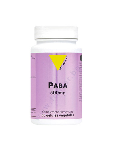 ПАБА (ПАРААМИНО БЕНЗОЕНА КИСЕЛИНА) капсули 500 мг * 50 VIT`ALL+