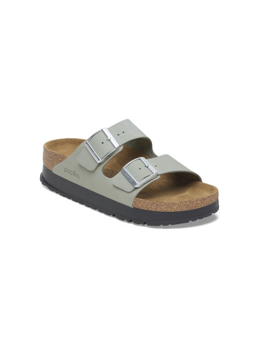 Birkenstock Arizona PAP Flex Platform Nubuk Leather Narrow Fit Жени - Сандали Birkenstock - Сив - 1029049-5 - Size: 5