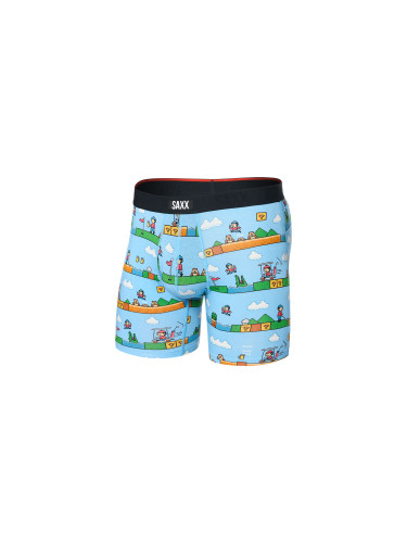 Saxx Vibe Xtra Soft Comfort Boxer Brief 6" Blue SXVX24F-OOB Мъже - Бельо Saxx - Син - SXVX24F-OOB-M - Size: M