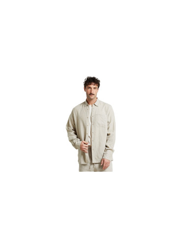 Dedicated Shirt Rute Linen Ecru Мъже - Риза Dedicated - Бял - 21888-L - Size: L