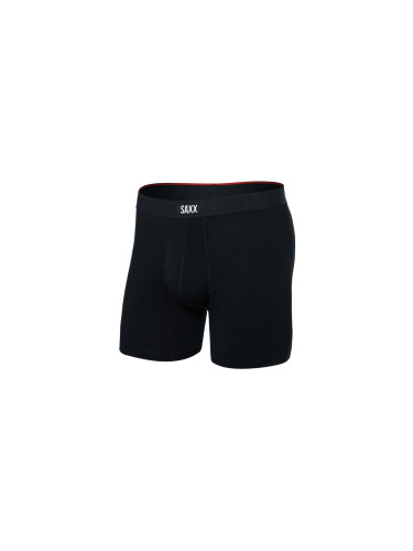 Saxx Vibe Xtra Soft Comfort Boxer Brief 6" Black SXVX24F-BLK Мъже - Бельо Saxx - Черен - SXVX24F-BLK-M - Size: M