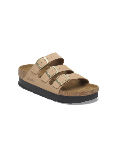 Birkenstock Florida III PAP Flex Platform Nubuk Leather Narrow Fit Жени - Сандали Birkenstock - Кафяв - 1029760-3.5 - Size: 3.5