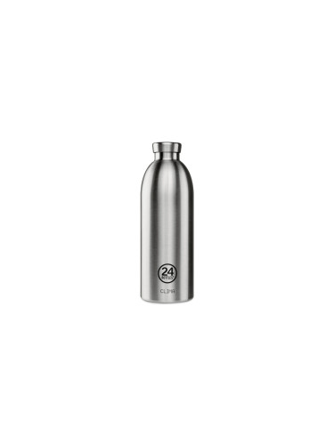 24 Bottles Clima Bottle Brushed Steel 850ml Unisex - Бутилки 24Bottles - Сив - CB_085_106-One-size - Size: One size