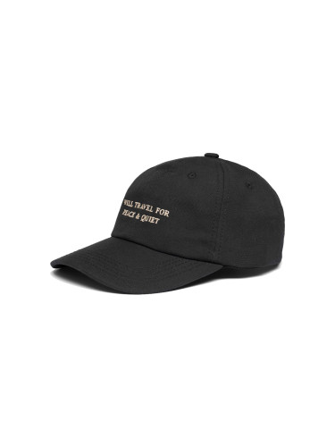 Dedicated Soft Cap Slussen Will Travel Black Unisex - Шапки Dedicated - Черен - 21353-One-size - Size: One size