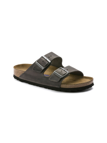 Birkenstock Arizona SFB Oiled Nubuck Leather Reg Fit Unisex - Сандали Birkenstock - Сив - 552801-3.5 - Size: 3.5