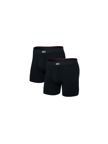 Saxx Vibe Xtra (2Pack) Soft Comfort Boxer Brief 6" Black Мъже - Бельо Saxx - Черен - SXPP2VX-BLK-L - Size: L