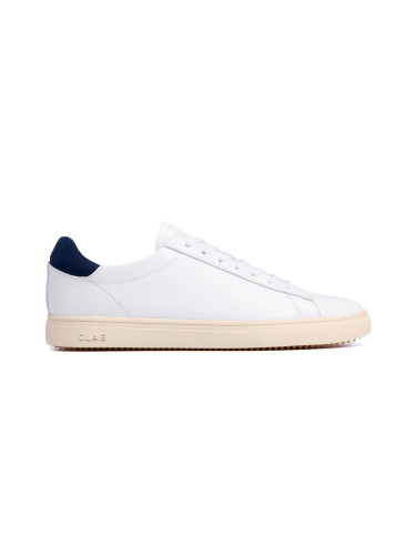 Clae Bradley White Leather Мъже - Спортни обувки Clae - Бял - CLA01297-WHL-6.5 - Size: 6.5