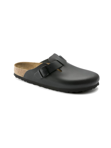 Birkenstock Boston Natural Leather Narrow Fit Black Жени - Сандали Birkenstock - Черен - 60193-11.5 - Size: 11.5