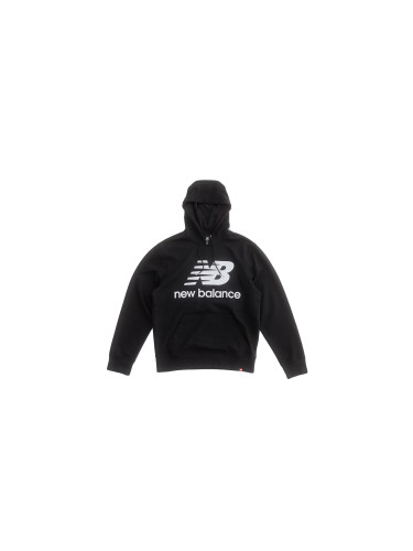 New Balance Essentials Pullover Hoodie Black Мъже - Суитшърти и блузи с качулка New Balance - Черен - MT03558BK-S - Size: S