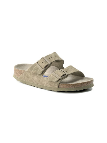 Birkenstock Arizona Soft Footbed Suede Leather Narrow Fit Grey 1019088 Жени - Сандали Birkenstock - Сив - 1019088-5 - Size: 5