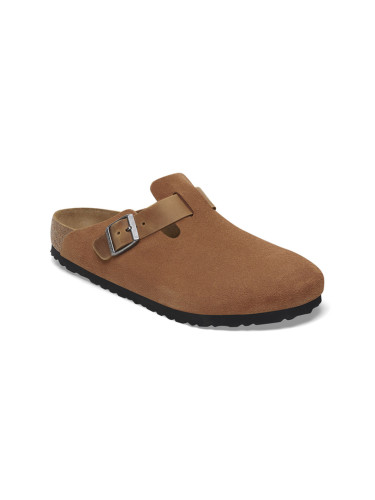 Birkenstock Boston BS Mixed Leather Regular Fit Brown 1029185 Мъже - Сандали Birkenstock - Кафяв - 1029185-7 - Size: 7