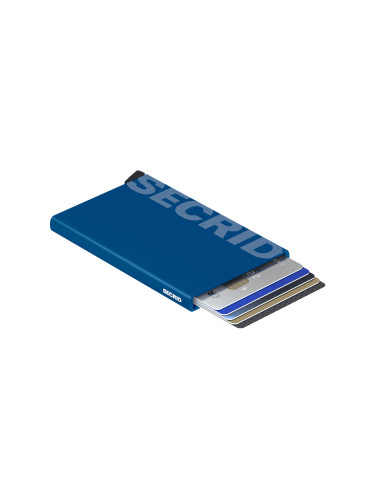 Secrid Cardprotector Laser Logo Blue Unisex - Портфейли Secrid - Син - CLa-Logo-Blue-One-size - Size: One size
