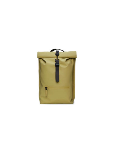 Rains Rolltop Rucksack W3 Khaki Unisex - Раници и чанти Rains - Кафяв - 13320-44-One-size - Size: One size
