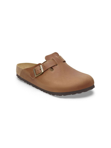 Birkenstock Boston Oiled Leather Narrow Fit Brown 1028310 Unisex - Сандали Birkenstock - Кафяв - 1028310-10.5 - Size: 10.5